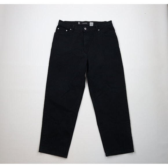 Vtg 90s Levis SilverTab Mens 36x30 Faded Baggy Loose Fit Denim Jeans Black USA